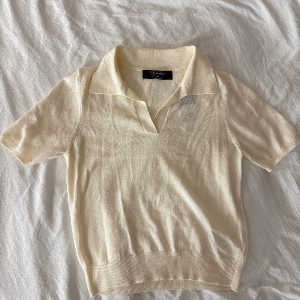 Kids Cream Polo Shirt